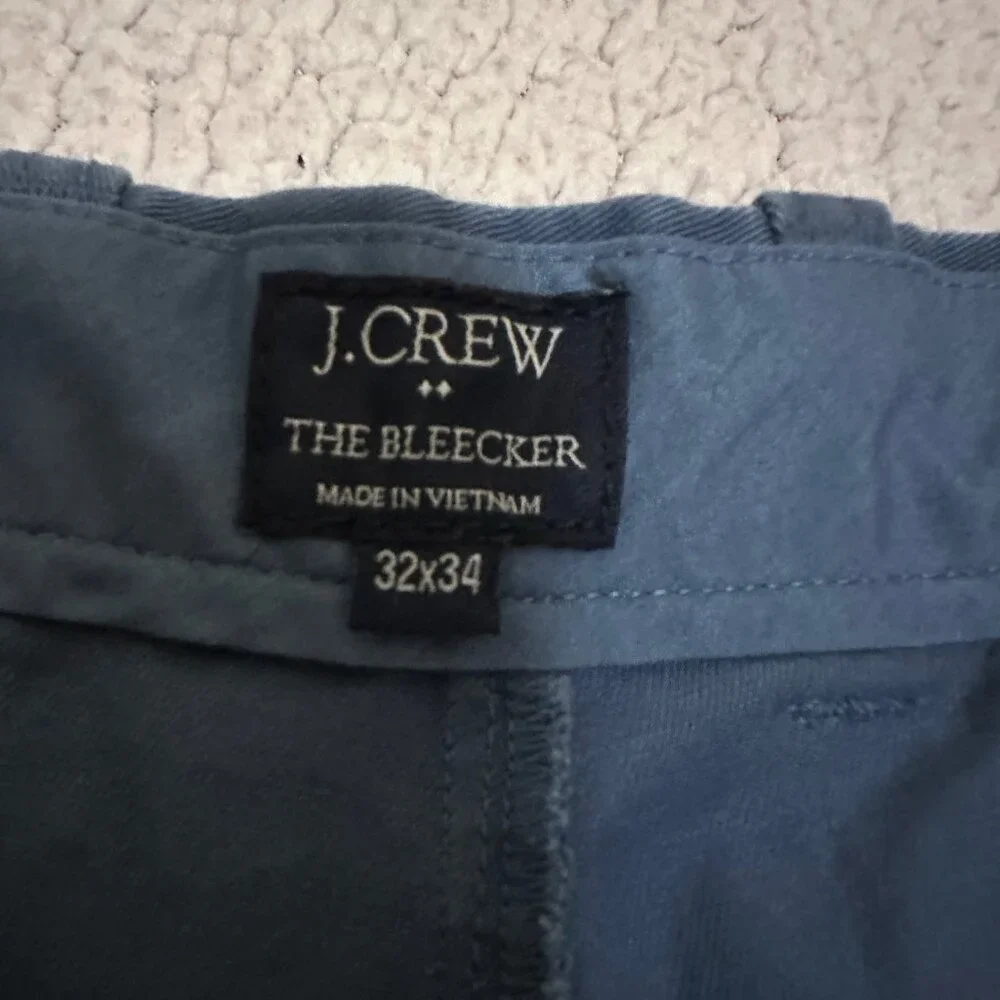 J. Crew Men's Bleecker Pants in Blue